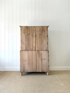 A Delightful 19th Century English Pine Linen Press Cupboard