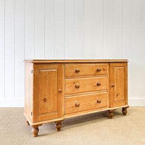 A Pine Antique English Sideboard c1890