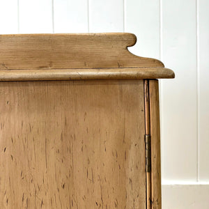 A Charming Pine Nightstand c1890 with Porcelain Knob