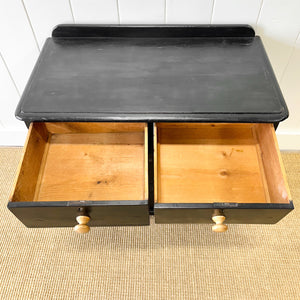 An Ebonized English Pine Chest of Drawers Dresser c1890