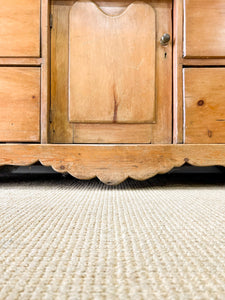 An English Country Pine Sideboard Buffet c1860