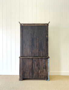 A 19th Century English Pine Linen Press Cupboard