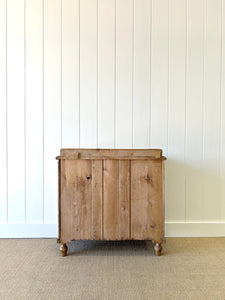 An Antique English Pine Chest of Drawers Dresser Tulip Feet c1890