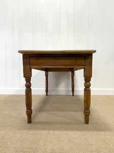 An Antique English Country Pine 6ft Dining Table