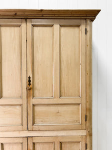 A Large 19th Century English Pine Housekeeper's  Cupboard