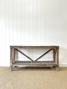 A Charming Antique Console Table or Potting Table