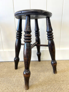 Set of 3 Stools of Varying Heights and Wood Types - Sold Individually