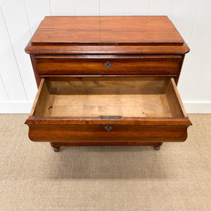 A 19th Century Biedermeier Pitch Pine Chest of Drawers