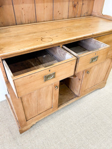 A 19th Century English Pine Dresser or Hutch