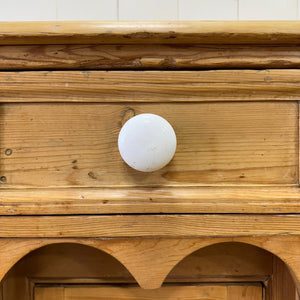 An English Country 7 Drawer Pine Buffet or Sideboard