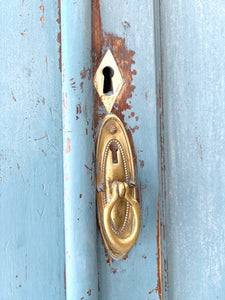 A Good Painted 19th Century English Pine Linen Press Housekeepers Cupboard