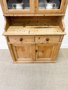 A 19th Century Pine Bookcase Cabinet or Hutch