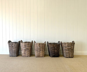 Beautiful and Large Portuguese Antique Grape Harvest Baskets - Sold Individually