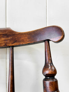 An Antique Penny-seat Stick Back Arm Chair