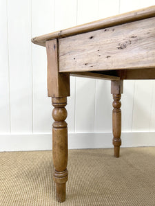 An Antique English Country Pine 6ft Dining Table