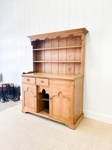 A 19th Century English Pine Dresser or Hutch