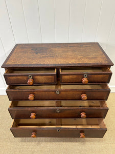 An English Georgian Oak Chest of Drawers c1800