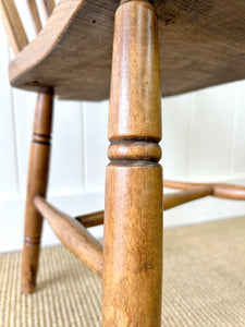 A Pair of Stick Back Elm Windsor Chairs with Natural Finish