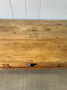 An Antique English Server or Console Table with Cup Handles