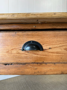 An Antique English Server or Console Table with Cup Handles