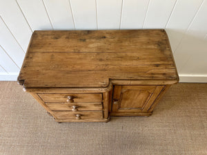 A Diminutive English Pine Sideboard c1870