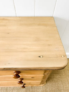 An Antique English Pine Sideboard