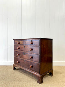 An English Georgian Oak Chest of Drawers c1800