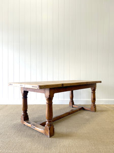 Antique English Country 7ft Refectory Style Table