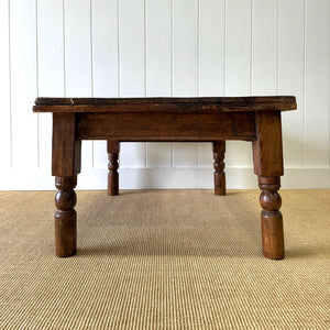 An Antique Rustic English Country Pine Coffee Table