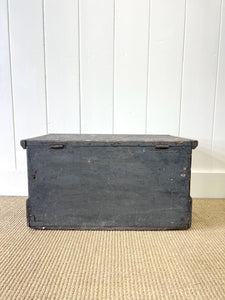 A Small Painted Antique Pine Blanket Box c1890