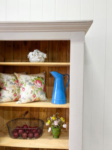 A Gray Painted Housekeepers Cupboard Cabinet