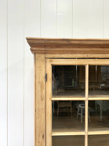 A 19th Century English Pine Bookcase Cabinet or Hutch