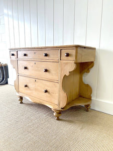 An Antique Swedish Pine Chest of Drawers/Dresser c1890