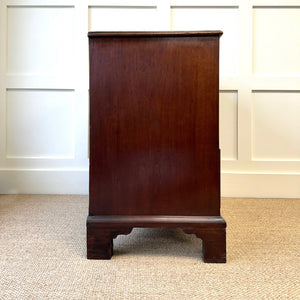 A English Georgian Chest of Drawers with Swan Neck Hardware