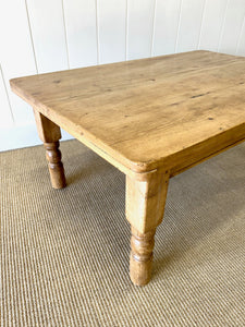 An Antique English Country Pine Coffee Table