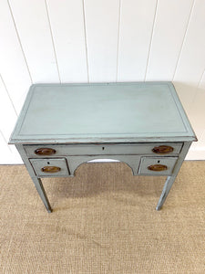 Antique English Country Painted Pine Lowboy c1820