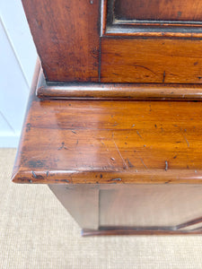 A Large 19th Century English Mahogany Linen Press Cupboard