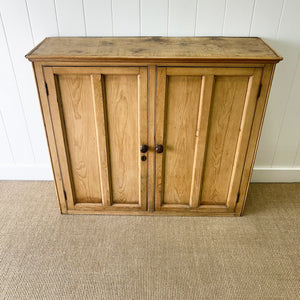 An Antique English Pine Pantry Cupboard