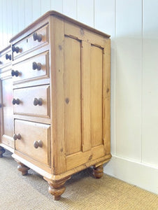 A Light Pine Antique English Sideboard c1890