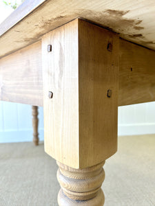 An English Country Pine 6ft Dining Table Custom Built