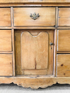 An English Country Pine Sideboard Buffet c1860