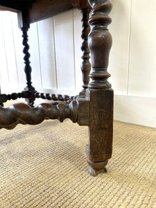 An Antique English Country Oak Drop Leaf Gate Leg Table