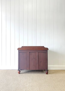 An Antique English Mahogany Chest of Drawers Dresser Tulip Feet c1890