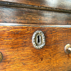 A Beautiful English 18th Century Georgian Oak Tack Cupboard