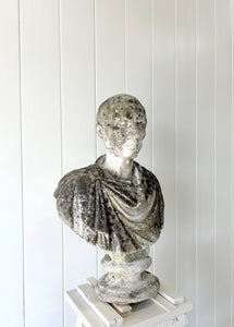 A Stately English Garden Bust of Caesar