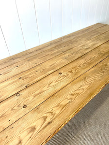 An Antique English Country Pine 6ft Dining Table