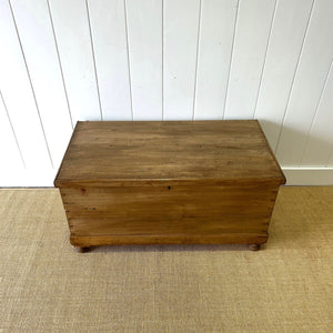 An English Pine Blanket Box or Toy Box Coffee Table c1890