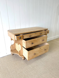 An Antique Swedish Pine Chest of Drawers/Dresser c1890