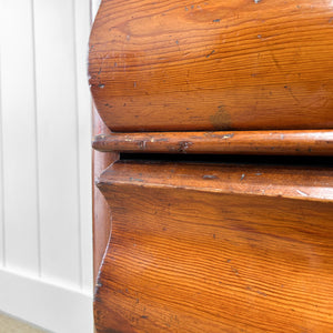 A 19th Century Biedermeier Pitch Pine Chest of Drawers