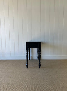 An Ebonized English Country Pine Console Table